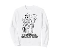 Poubelle rétro écureuil « Not Garbage Can Not Garbage Cannot Funny Snack » Sweatshirt