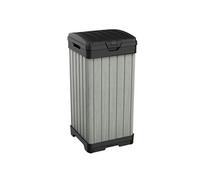 KETER ROCKFORD 125L Poubelle en résine, 41 x 41 x 87,4 cm, gris 17205944