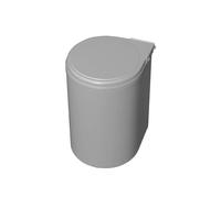 Poubelle ronde 13 L Dim 352 x 355 x 277 mm Plastique gris - EMUCA - 8035821