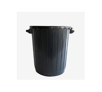 Poubelle ronde 80 L sans couvercle noir