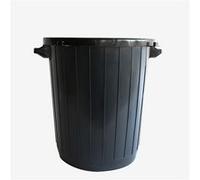 Poubelle ronde 80 L sans couvercle noir Gilac