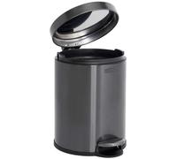 Poubelle ronde à Pédale en inox 6 litres
