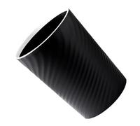 Poubelle Ronde en Plastique Solide, Ouverture Large, Design Moderne | Couvercle, Anneau de Pression, Format Compact pour Appartement, Bureau, Buanderie, Nettoyage Rapide