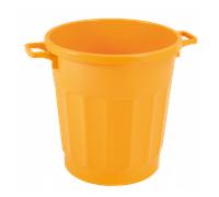 Poubelle ronde tri sélectif 50 L - jaune