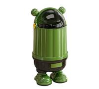 Poubelle Salle Bain, Poubelle Cuisine Avec Couvercle Basculant, RéSistante Aux Odeurs, Base Stable Anti-Chute, Poubelle IntéRieure Amovible, Pour Salon, Cuisine, Chambre à Coucher (Vert)