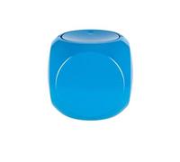 poubelle salle de bain dice - 14x14x14cm - bleu 10.19167