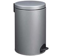 Poubelle Sania 20l gris métal