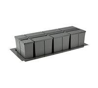 Poubelle sélective pour caisson de 1200mm - Nombre de seaux : 4 - Contenance : 89 L - Pour caisson de largeur : 1200 mm - Décor : Anthracite - Hauteur : 277 mm - Largeur mini : 1031 mm - Largeur maxi