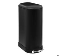 5five - poubelle slim à pédale métal 30l ariane noir