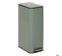 Poubelle slim rectangulaire à pédale Delta 30L vert - 5five