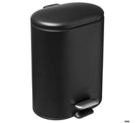 Poubelle soft close métal 6L ""Siliflex"" noir - 5 five simply smart - Noir