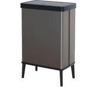 Curver Poubelle sur pieds VERTO Ouverture touch 54 L Gris perle
