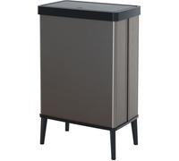 Poubelle sur pieds - VERTO - CURVER - Ouverture touch - 54 L - Gris perle