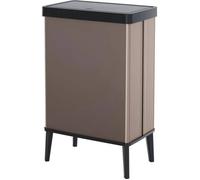 Poubelle sur pieds - VERTO - CURVER - Ouverture touch - 54 L - Rose perle