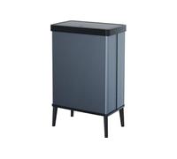 Curver Poubelle sur pieds VERTO, Ouverture touch, 54 L, Bleu perle