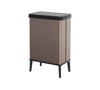 Curver Poubelle sur pieds VERTO Ouverture touch 54 L Rose perle