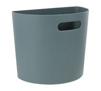 Poubelle Suspendue Murale Créative Demi Ronde en Plastique Vert Petit | Installation sans Perçage, Compatible Porte de Placard, Surface Lisse Polie, pour Restes la Cuisine et Papier