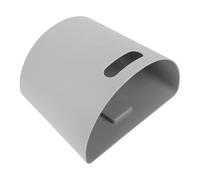 Poubelle Suspendue Murale Demi-cercle Grise, Petit Format, Plastique