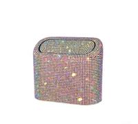 Poubelle suspendue spécifique à la voiture avec texture diamant décorative pour un montage sans encombrement sur le tableau de bord ou le dossier de siège (coloré)