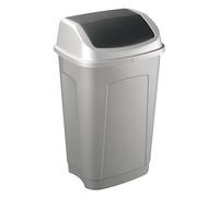Poubelle Swing 50 litres rectangle basculante grise