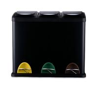 Relaxdays Poubelle cuisine 3 x 8 l