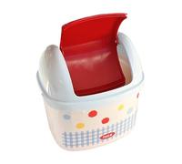 Poubelle - Tiny Desk Can - Corbeille à déchets avec couvercle - Petit panier de table - Mini conteneur pour plan de travail de voiture, chambre à coucher, cuisine, appartement de jardin, intérieur