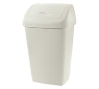 Poubelle Tontarelli 8101384112 AURORA Couvercle Basculant Blanc, 25L