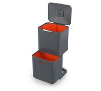 Poubelle Totem Graphite 60 L - 2 compartiments 30 L Joseph Joseph