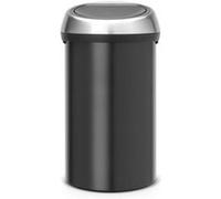 Poubelle Touch Bin 60 l noir mat Code H - Brabantia - Noir - Métal Noir G
