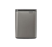 Poubelle Touch Bo - 7 L, platine