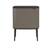 Poubelle Touch Brabantia 33 Lt Bo Bin 316043 Platinum