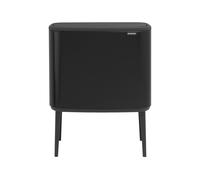 Poubelle Bo Touch bin Tri 3 x 11 Litres Noir, Brabantia