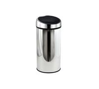 Poubelle Touch Inox 30L Gris MSV