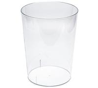 Poubelle transparente, petite poubelle ronde en plastique, poubelle de bureau ouverte, poubelle de salle de bain pour chambre à coucher, cuisine, maison, dortoir d'université, petite poubelle en plast
