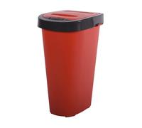 Poubelle tri-home 25 l rubis et gris anthracite