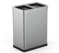 Poubelle tri sélectif open top argent tallin