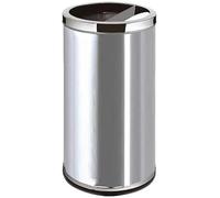 Poubelle Verticale Portable avec cendrier, Poubelle à Cigarettes, Corbeille à déchets extérieure avec Seau intérieur, Poubelle Ronde pour terrasse ou Jardin (Noir, M)