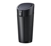 Poubelle Voiture pour Audi A6 Allroad 2000-2023 2024 2025 C5 C6 C7 C8, 480ml Taille Porte-Gobelet, Matériau Flexible Anti-Bruit, Corps de Moulage par Injection Étanche avec Couvercle à Pression