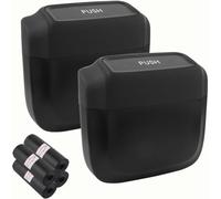 Poubelle Voiture pour Ford Puma/Puma ST 2019-2023 2024 2025 2 Pcs | Auto Corbeille Récipient Étanche Couvercle Poussoir Anti Odeur Véhicule Organisateur Boîte Rangement Siège Porte Voyage