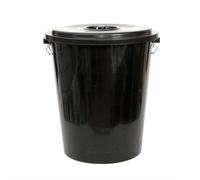 Poubelle Zaldi Cube Noir 100 L