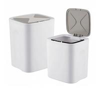 Relaxdays Lot de 2 poubelles capteur