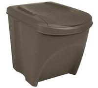 Poubelles à ordures empilables 3 pcs Gris 75 L Polypropylène gris G