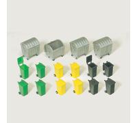 PREISER PREISER 17202 - Poubelles et containers - HO 1/87