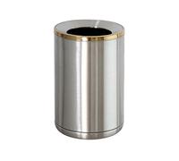 Poubelles multifonctionnelles de 10 l Salon Double couche Poubelles ménagères Mignonnes Grande cuisine Chambre Salle de bains Poubelle de bureau simple pour le bureau (argent)