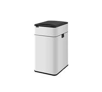 Poubelles Poubelle Ménagère avec Couvercle(Blanc,20L)