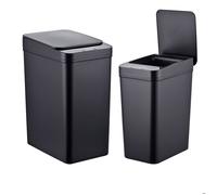 Relaxdays Poubelles 9L & 15L capteur, lot de 2