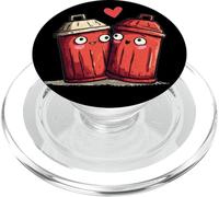 Poubelles Rouges amoureuses pour garçons et Filles PopSockets PopGrip pour MagSafe