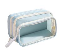 Pouce à crayon transparent - Organisateur de boîte à crayon de rangement | Porte-poche de stylo | Organisateur pour le maquillage de voyage universitaire Sac cosmétique mignon d'apparence de papeterie