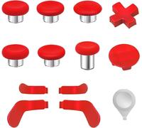 Pouce De Remplacement Pour La Manette Xbox One Elite Series 2, Kit D'accessoires Joystick Magn¿¿Tique M¿¿Tallique Compatible Avec La Manette Sans Fil Xbox Elite Series 2 Core (Rouge)