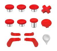 Pouce de Remplacement pour la Manette Xbox One Elite Series 2, kit d'accessoires Joystick Magnétique Métallique Compatible avec la Manette sans Fil Xbox Elite Series 2 Core (Rouge)